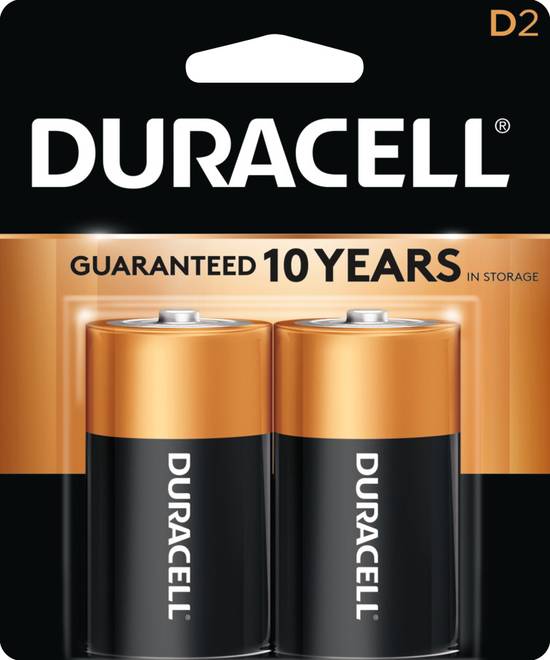 Duracell D2 Alkaline Batteries (2 ct)