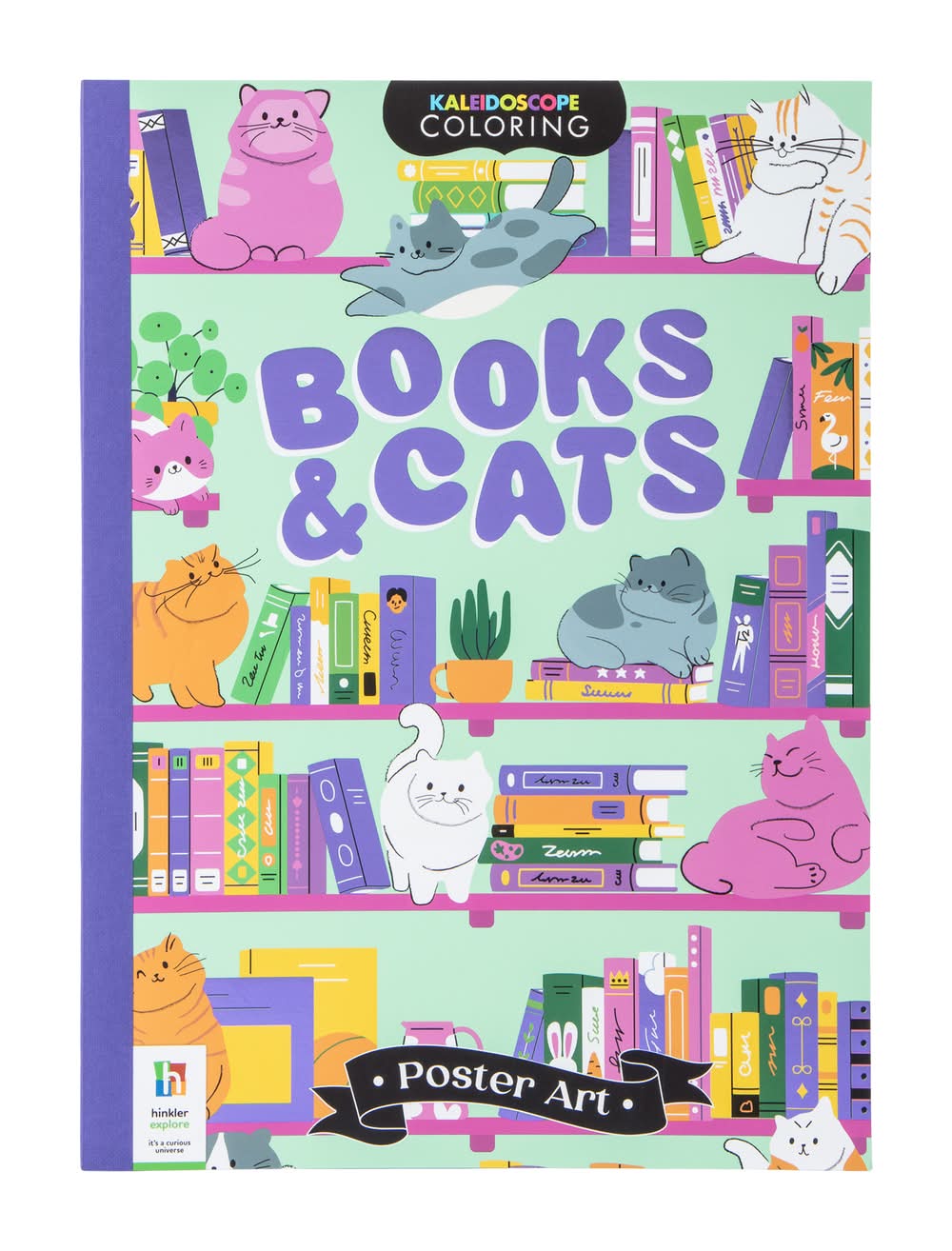 Kaleidoscope Coloring Poster Art Book Books & Cats