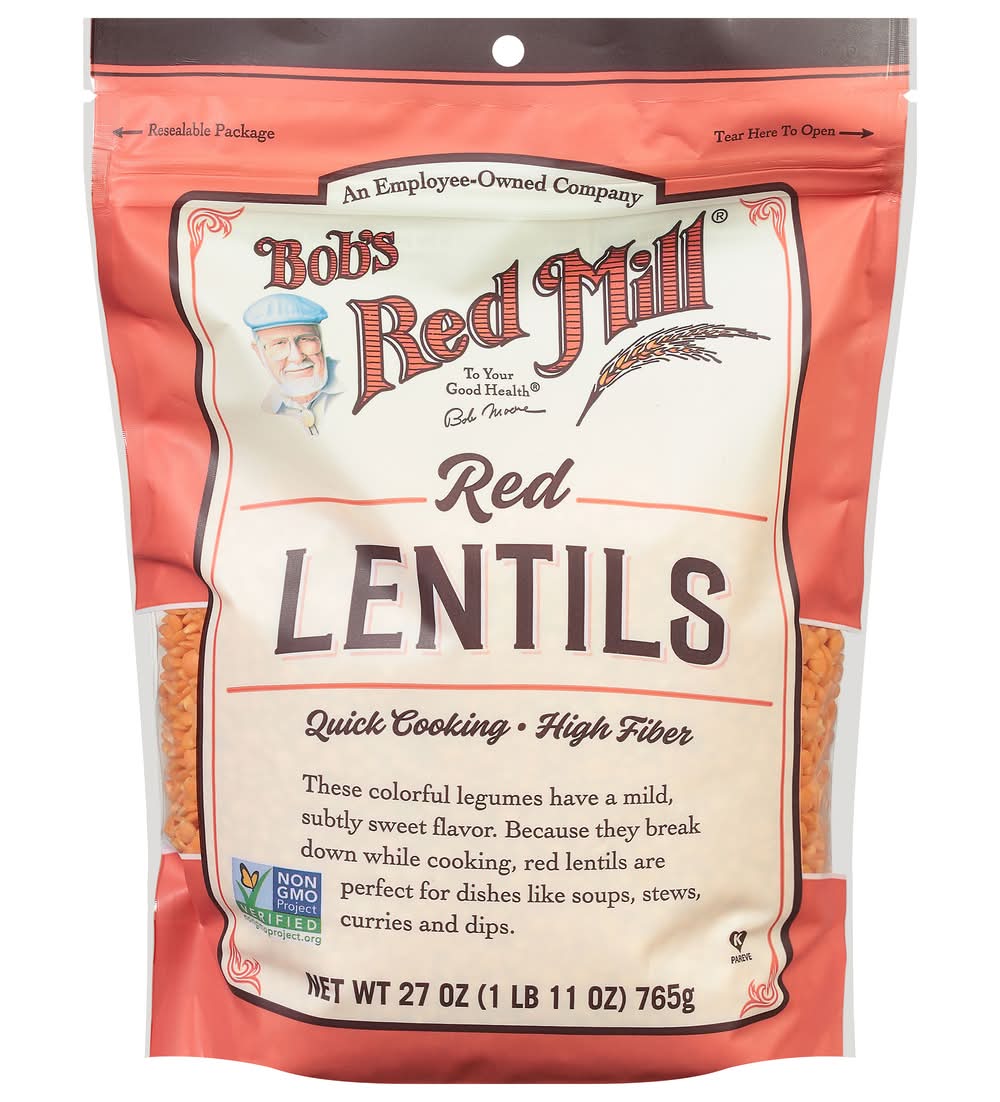Bob's Red Mill High Fibre Red Lentils (27 oz)