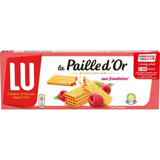 Lu paille d'or aux framboises