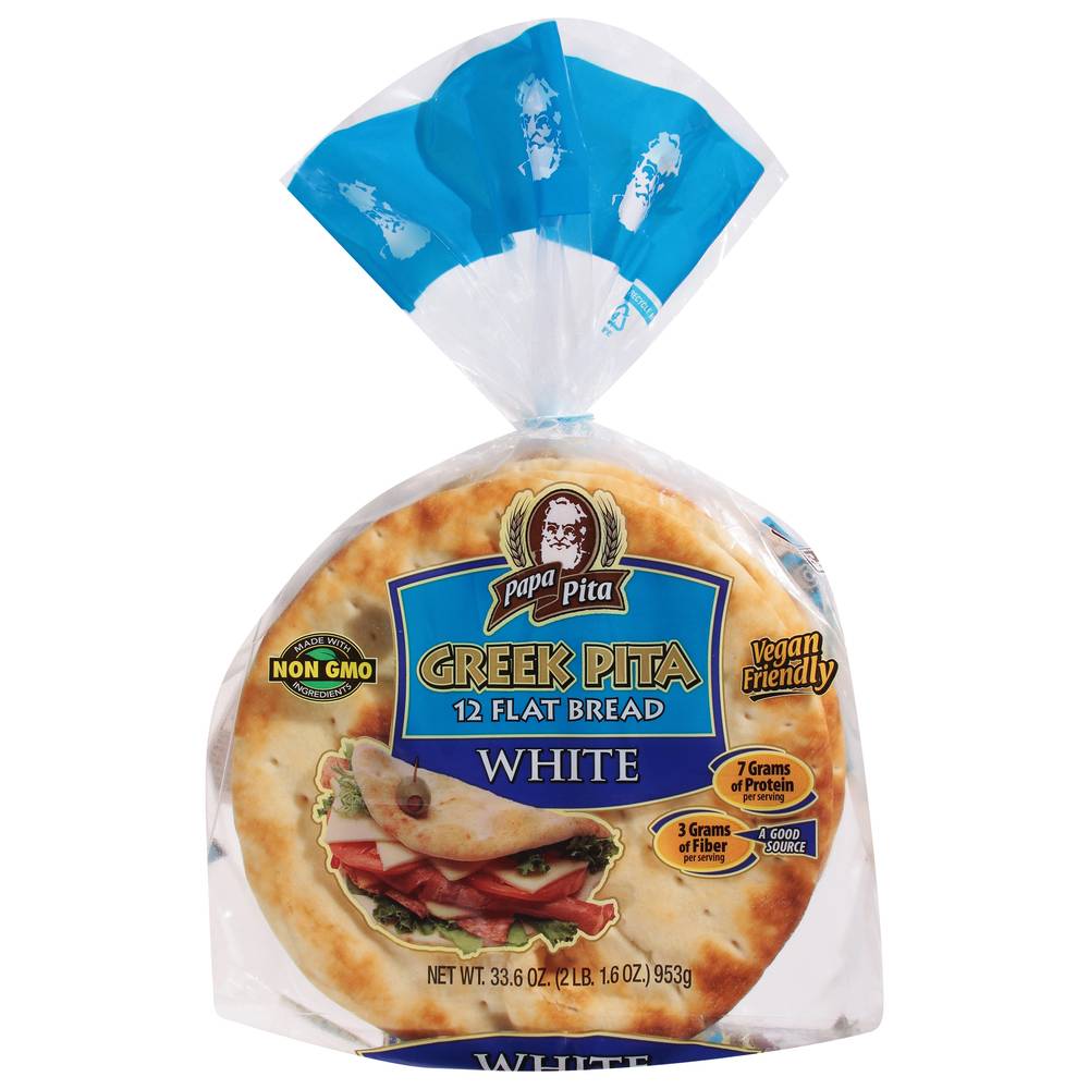 Papa Pita Greek Pita Flat Bread (white)