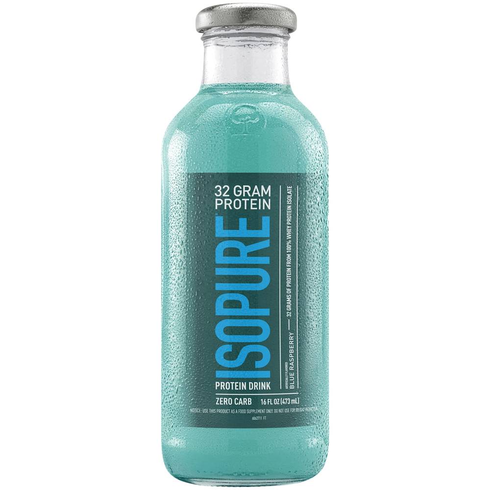 Isopure Zero Carb (16 fl oz) (blue raspberry)