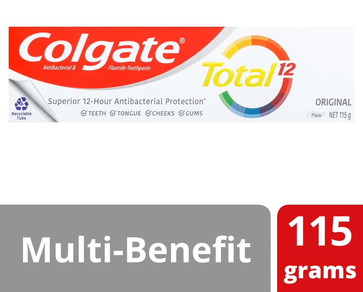 Colgate Total Original Antibacterial Toothpaste (115g)