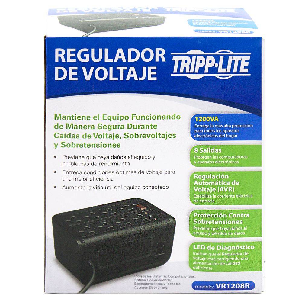 Tripp-lite regulador con supresión de sobretensiones