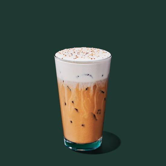 Iced Pecan Crunch Oatmilk Latte