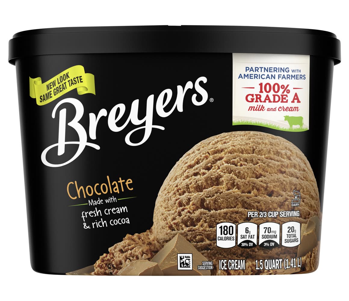 Breyers Ice Cream, Chocolate (1.5 qt)