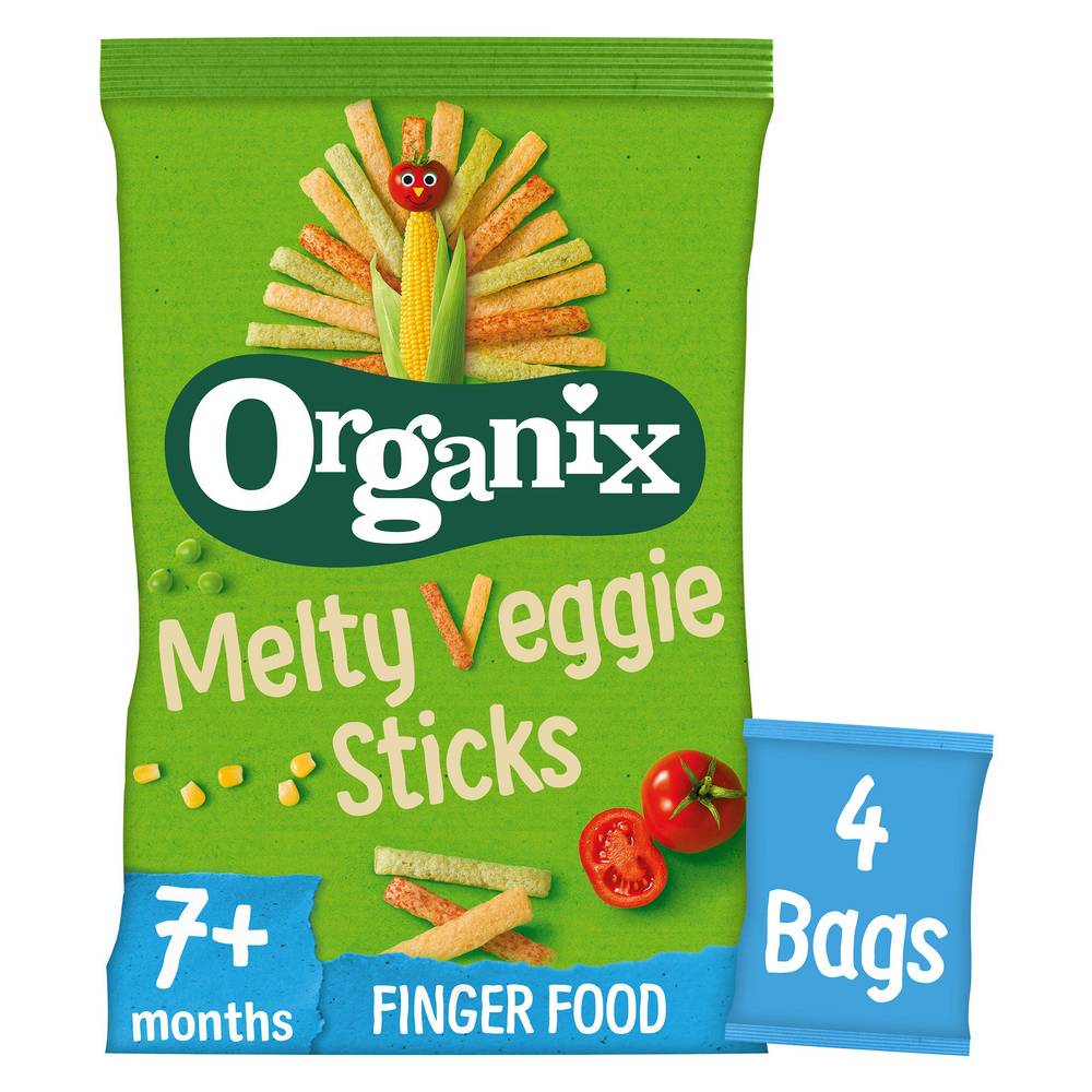 Organix Melty Vege Stcks M/pack 4x15g
