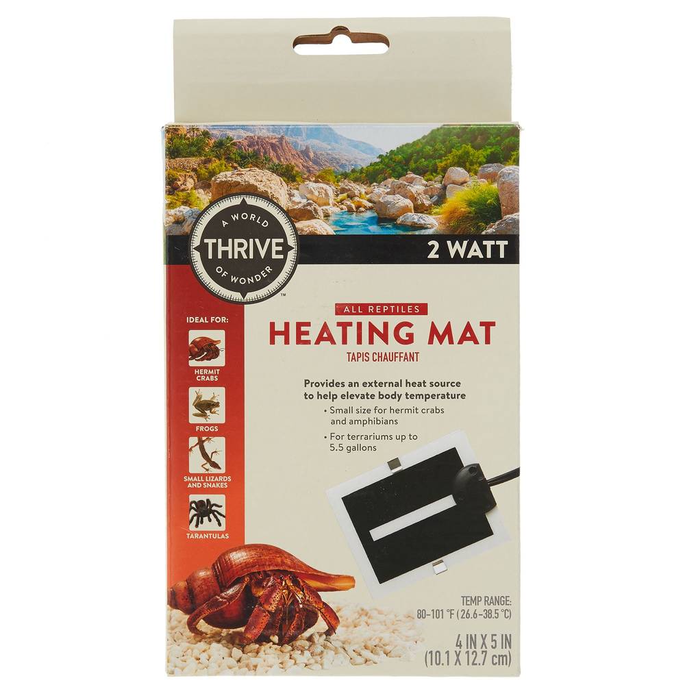 Thrive Hermit Crab Heating Mat - 2 Watt (Size: 2W)