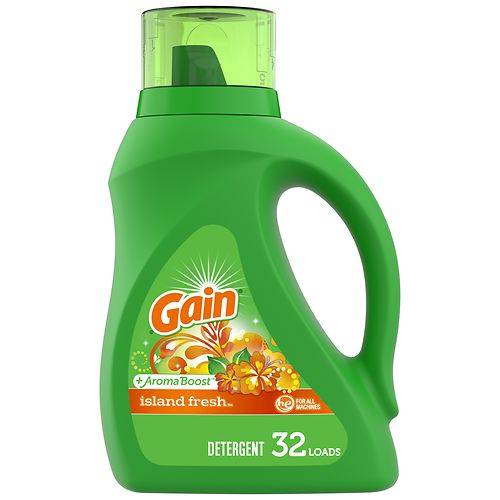 Gain Aroma Boost Liquid Laundry Detergent Island Fresh - 46.0 OZ