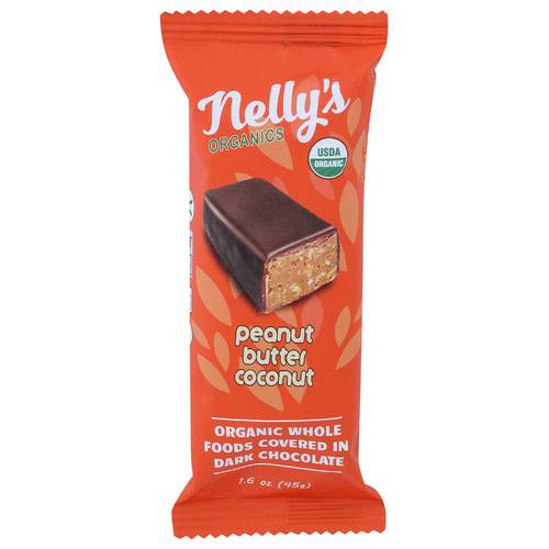Nelly's Organics Organic Peanut Butter Coconut Bar