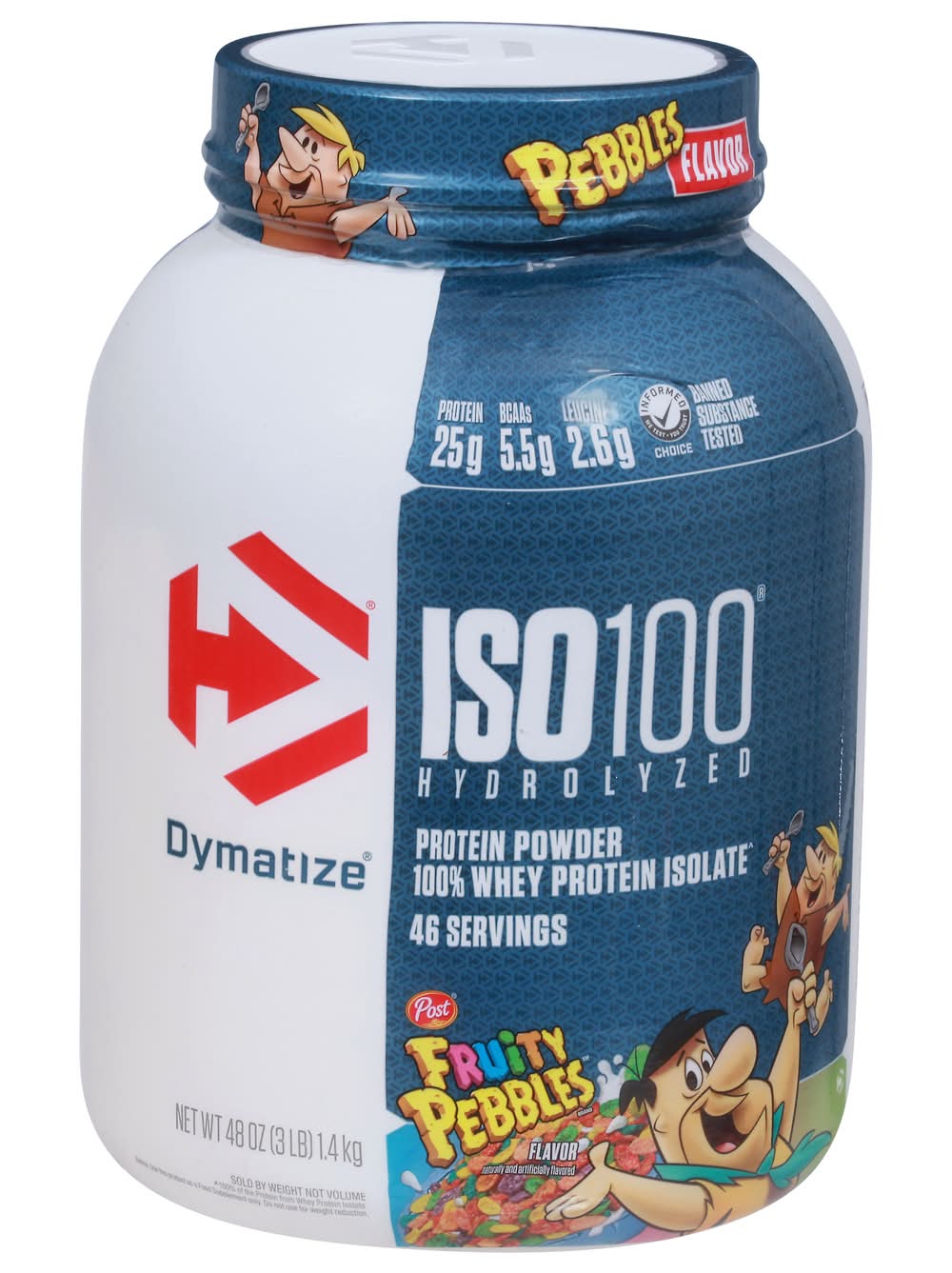 Dymatize Iso100 Hydrolyzed Fruity Pebbles Protein Powder (48 oz)