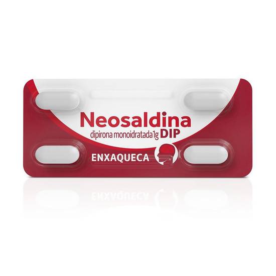 Neosaldina dipirona monoidratada 1g dip enxaqueca (4 comprimidos)