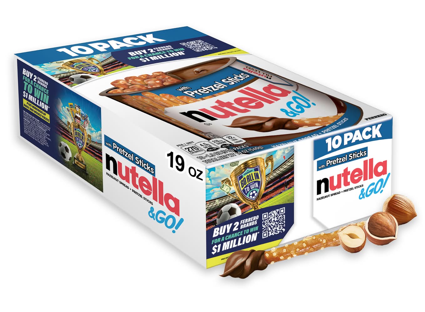 Nutella Go With Pretzel Sticks (1.19 lbs, 10 ct)