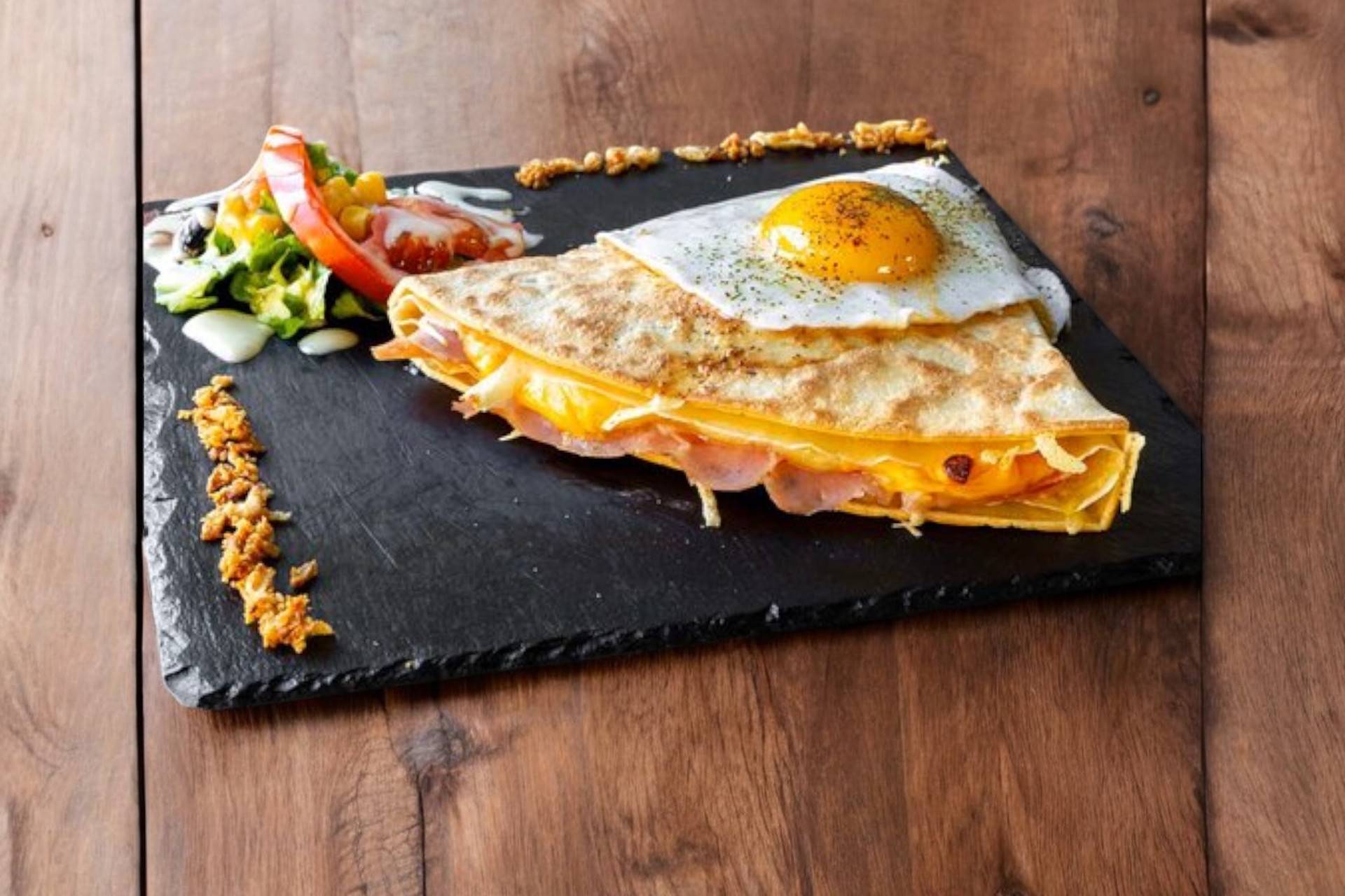 Crêpe fromage œuf