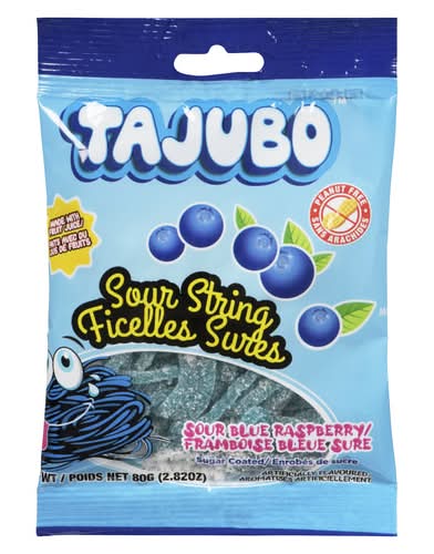Tajubo bonbons ficelles sûres - sour string candy (framboise bleue sûre)