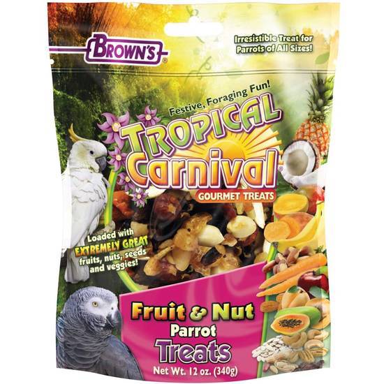 Brown's Tropical Carnival Gourmet Parrot Treats (12 oz)