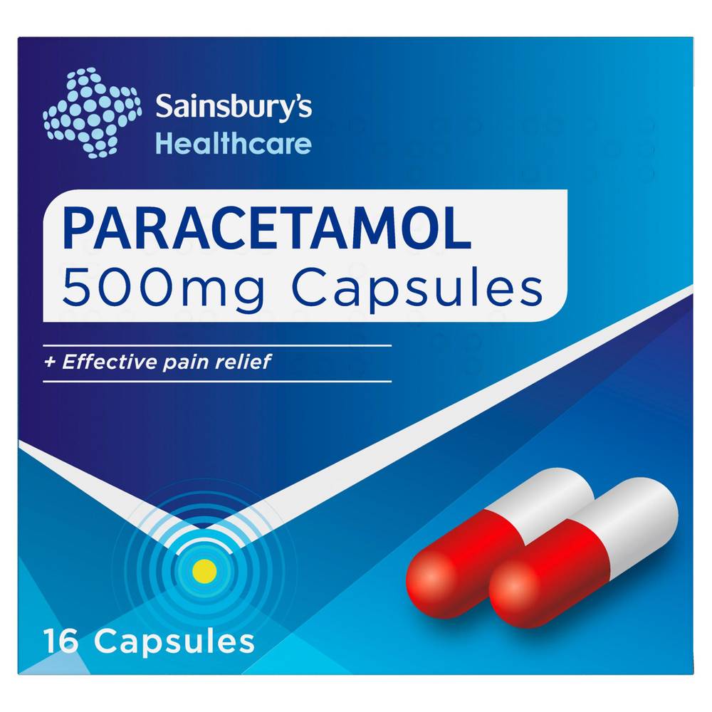 Sainsbury's Paracetamol Capsules x16