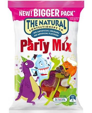 The Natural Confectionery Company party mix bag 220g