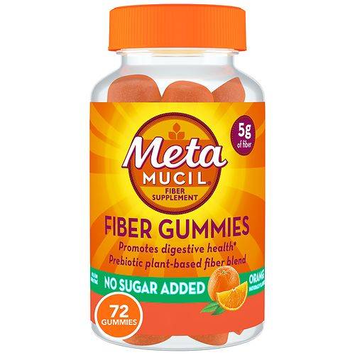 Metamucil Daily Fiber Gummies, 5g Fiber Blend Orange - 72.0 ea