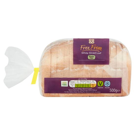 Co-Op Free From White Sliced Loaf (500g)