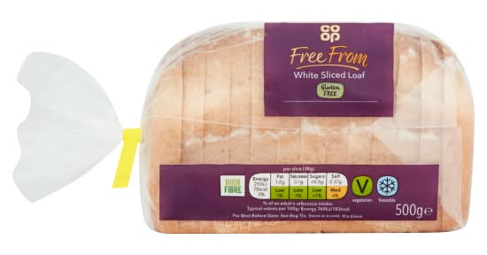 Co-op Free From White Sliced Loaf (500g)