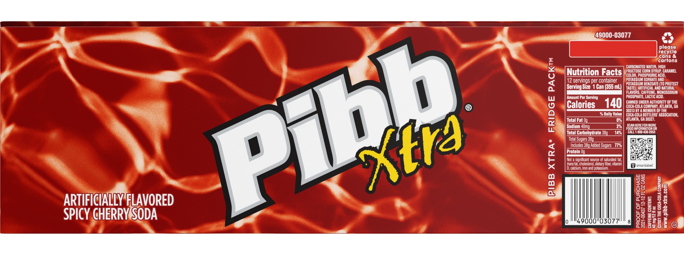 Pibb Xtra Soda, Spicy Cherry (12 x 12 fl oz)