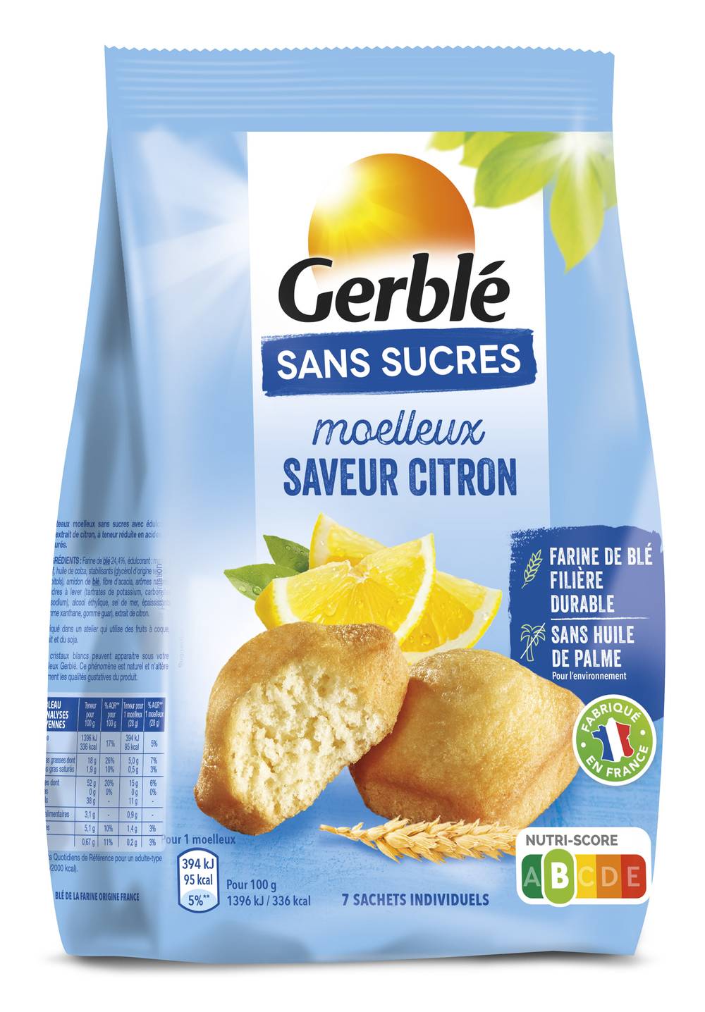 Gerblé - Gâteaux moelleux sans sucres, citron (7)