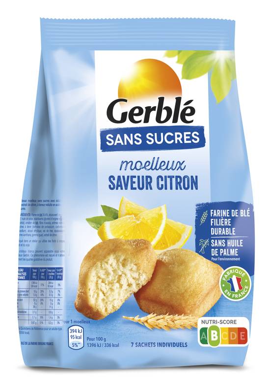 Gerblé - Gâteaux moelleux sans sucres (citron)