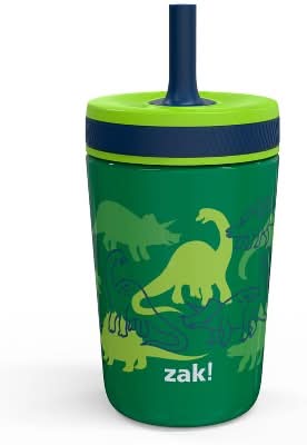 zak! Stainless Steel Dino Double Wall Kelso Tumbler, Assorted