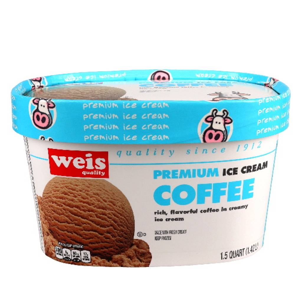 Weis Premium Ice Cream, Coffee (1.5 qt)