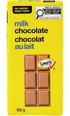 No Name Barre De Chocolat Au Lait / Milk Chocolate Bar 100.0 G