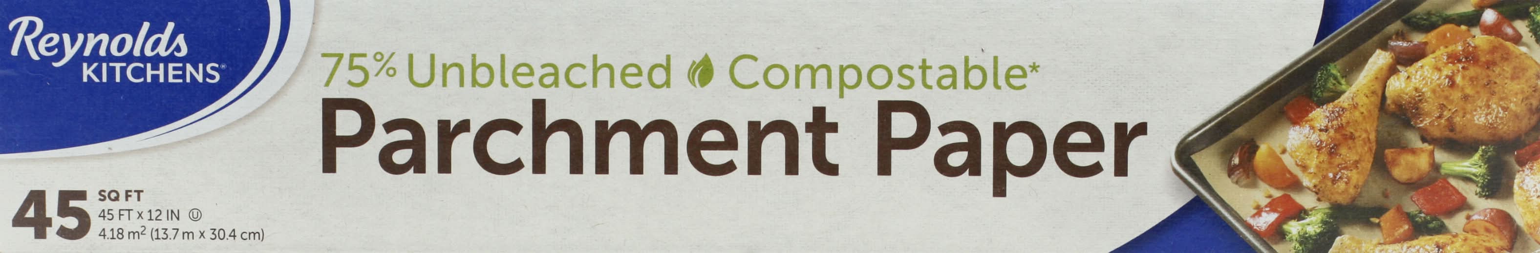 Reynolds Kitchens Unbleached & Compostable Parchment Paper, 45ft x 12in