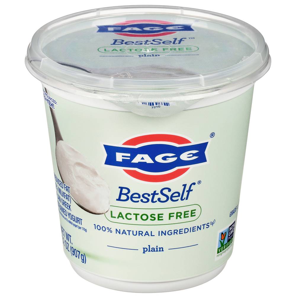 FAGE Bestself Greek Strained Reduced Fat Plain Yogurt (32 oz)
