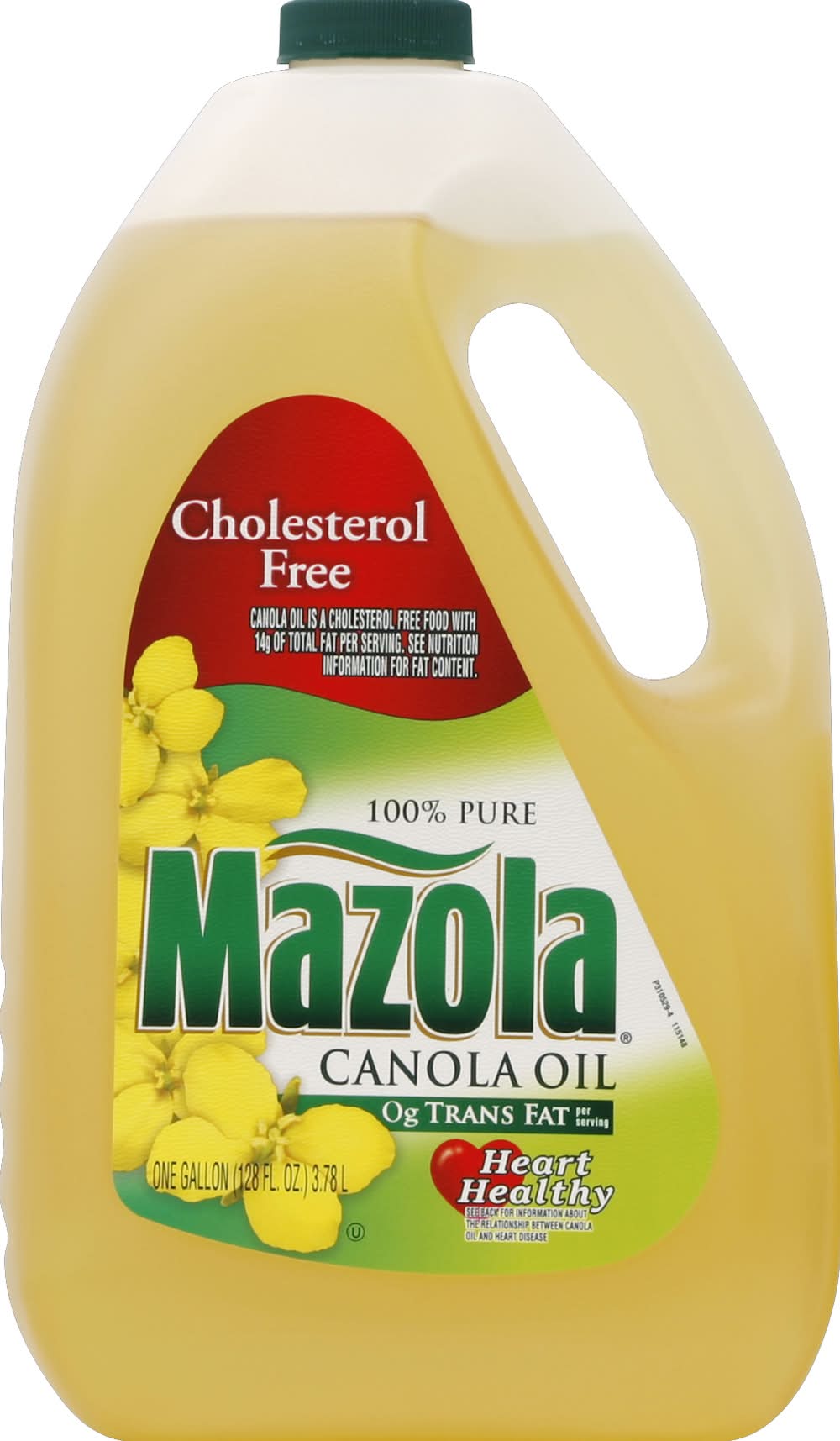 Mazola Cholesterol Free 100% Pure Canola Oil (128 fl oz)