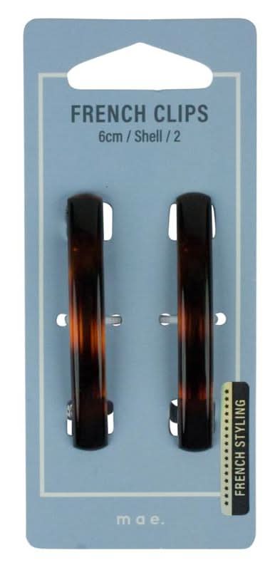 Adorn by Mae French Clip 6cm Shell 2s