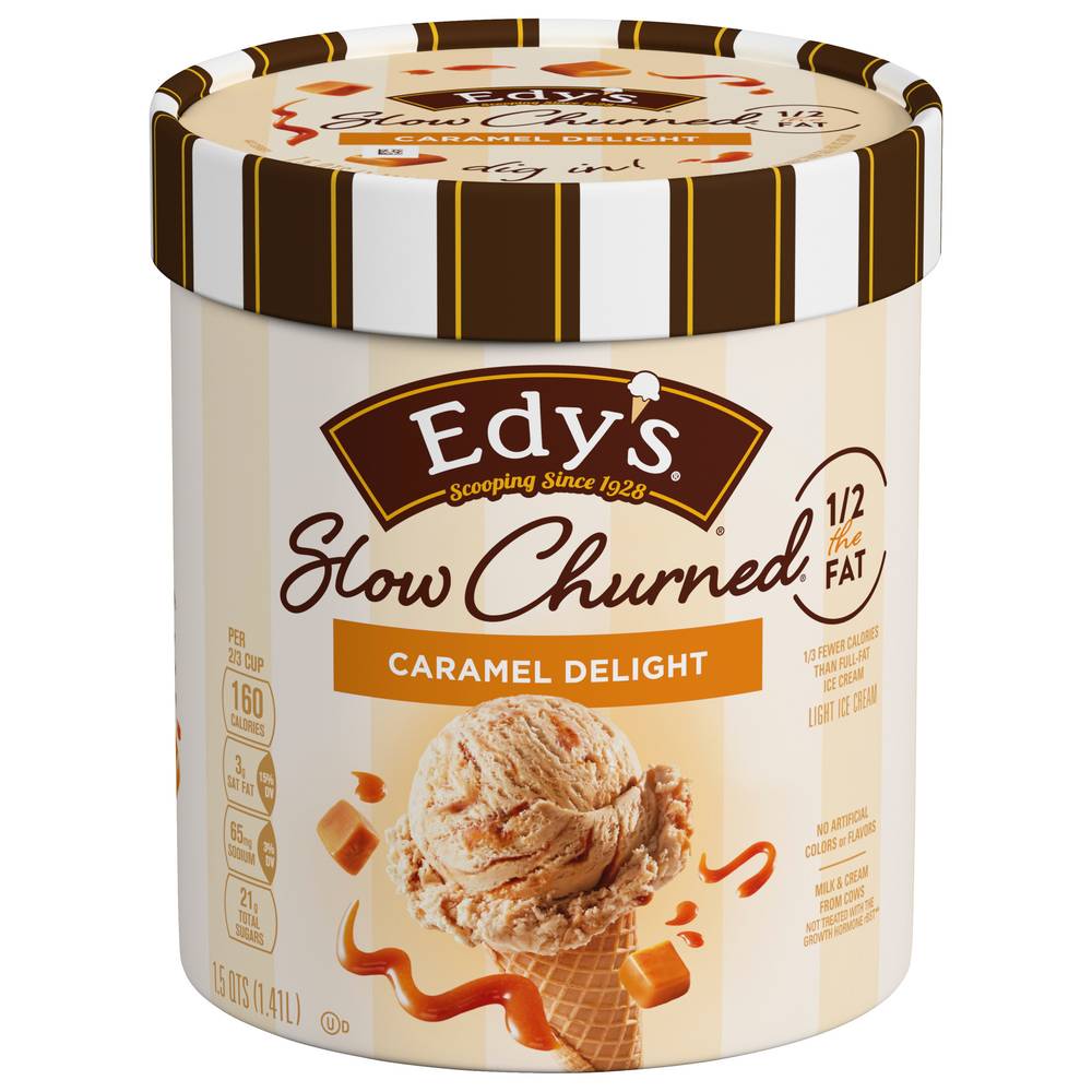 Edy's Slow Churned Caramel Delight Light Ice Cream