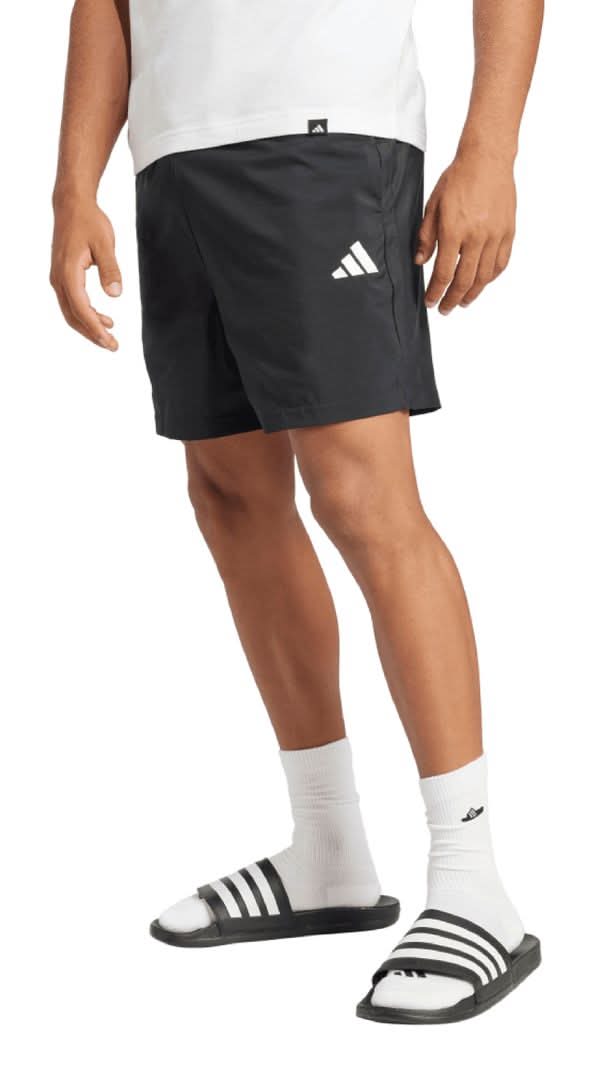 Adidas · Short estampado logo pequeño - XL - Negro