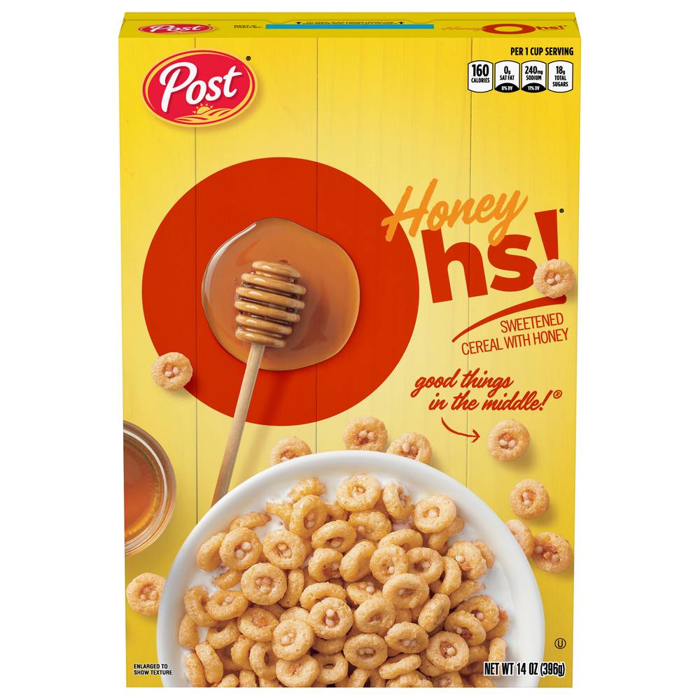 Post Hs! Honey Cereal (14 oz)