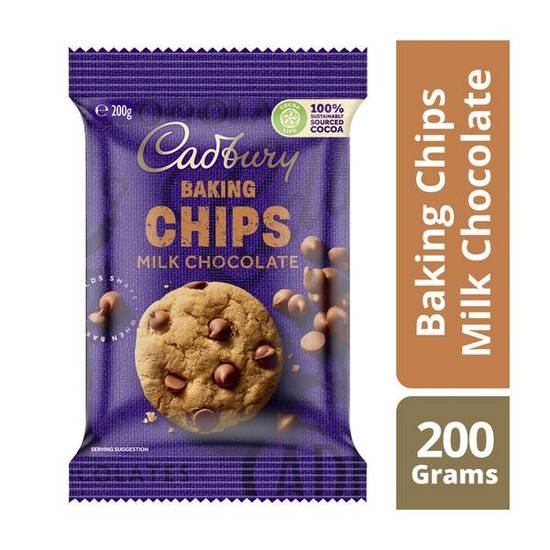 Cadbury Cooking Chocolate Milk Chips 200g