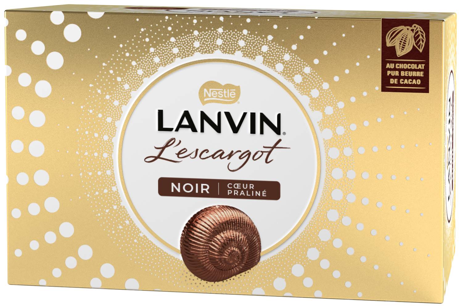 Nestlé - Lanvin l'escargot noir cœur praline (164g)