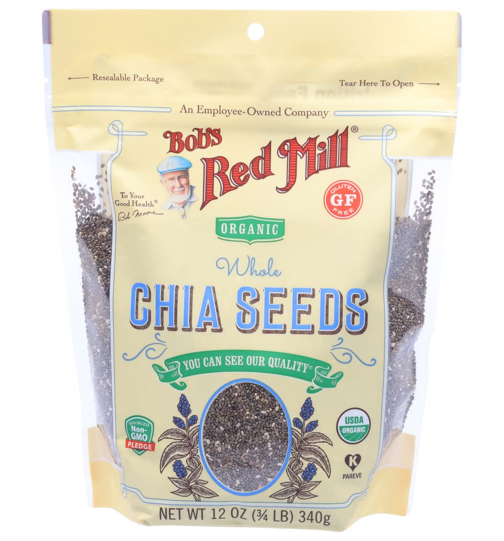 Bob's Red Mill Organic Whole Chia Seeds (12 oz)