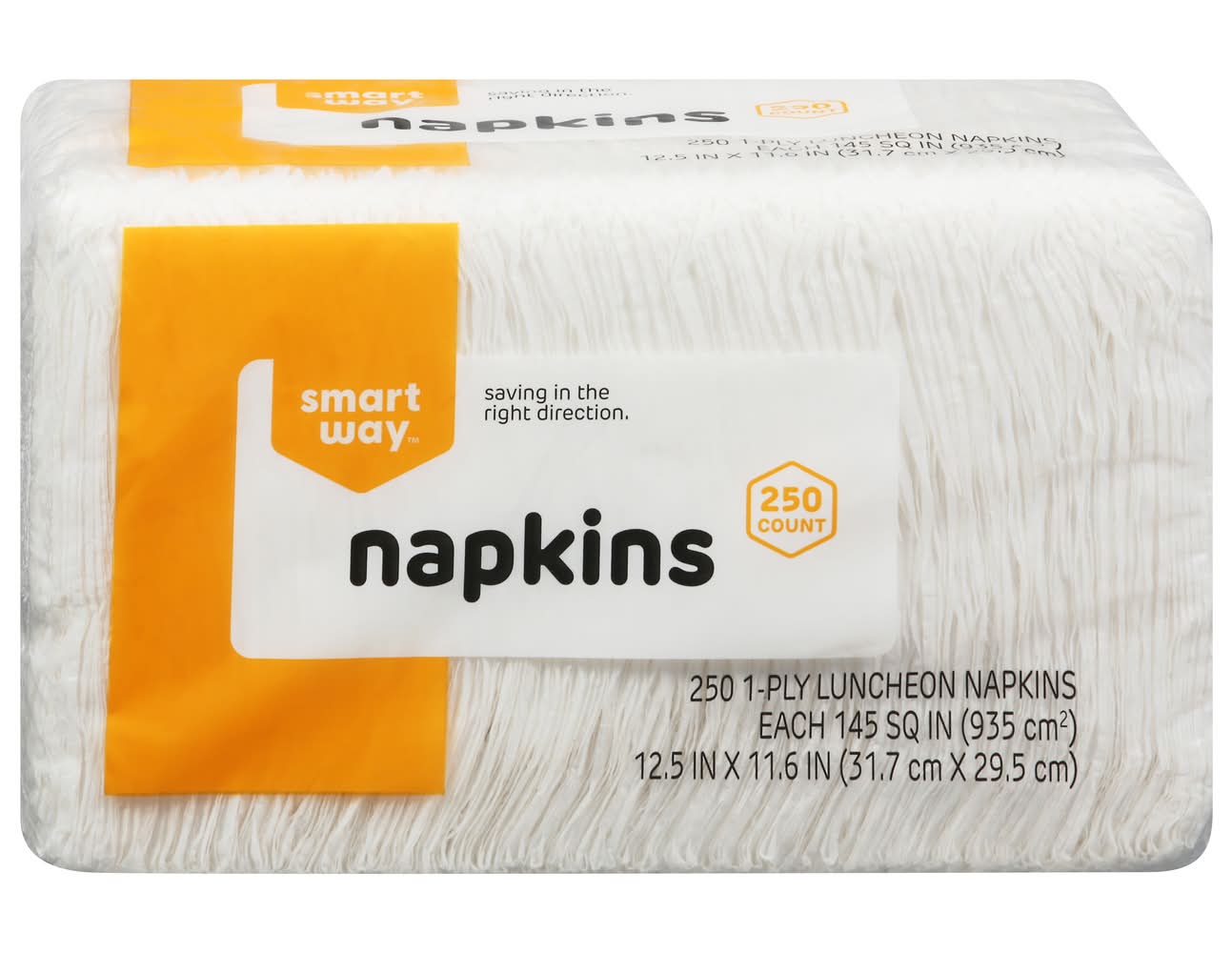 Smart Way 1-Ply Luncheon Napkins, White (250 ct)