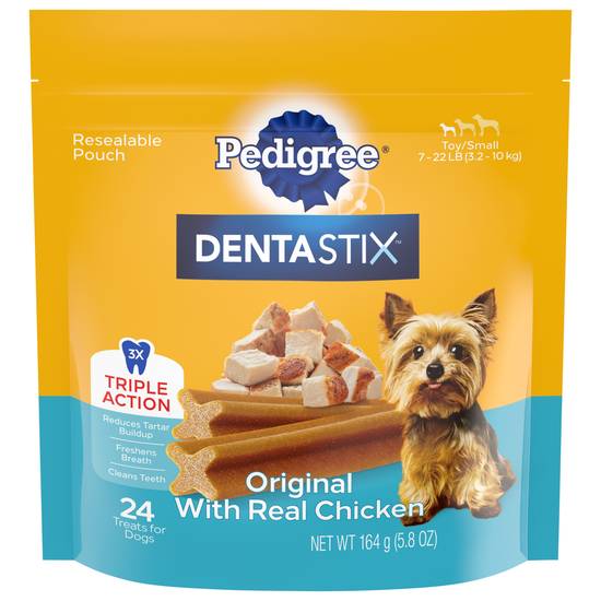 Pedigree Dentastix Original With Real Chicken Treats For Small Dogs
