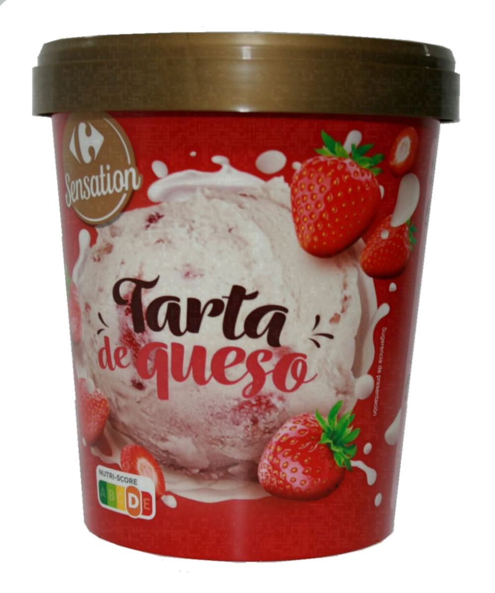Helado tarta de queso · Carrefour - Tarrina (500 ml)