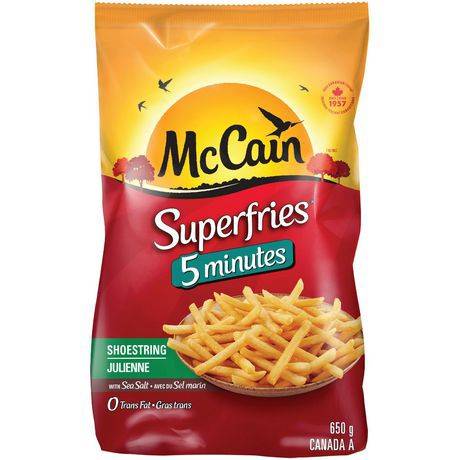McCain frites superfries coupe julienne - superquick shoestring fries