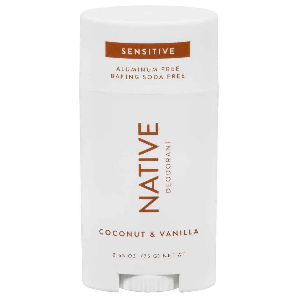 Native Sensitive Deodorant, Coconut - Vanilla (2.65 oz)