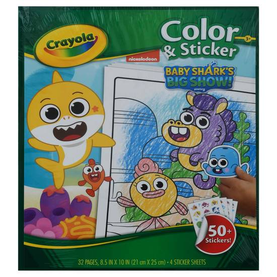 Crayola Baby Shark's Color & Sticker (1 ct)