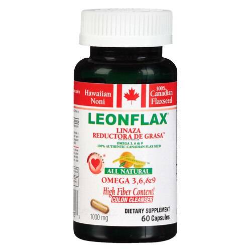 Leonflax Omega 3, 6 & 9 Flax Seed Dietary Supplement - 60.0 ea