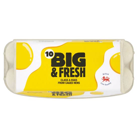 Big & Fresh, 10 Mixed Weight Eggs