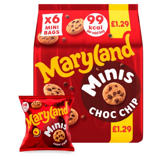 Maryland Minis Choc Chip Mini Bags (6 pack)